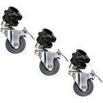 Impact 22mm Locking Casters (Set of 3)