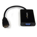 StarTech HDMI to VGA Video Adapter Converter with Audio (Black)
