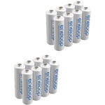 Sanyo Eneloop AA Rechargeable Ni-MH Batteries (1900mAh, Pack of 16)