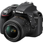 Nikon D3300 DSLR Camera with 18-55mm Lens (Black)