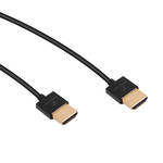 Pearstone Ultra-Thin High-Speed HDMI Cable with Ethernet (3', Black)