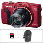 Canon PowerShot SX700 HS Digital Camera Basic Kit (Red) B&H