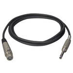 TecNec XLF-SPS-3 Premium Quality XLR-F to 1/4" TRS-M Audio Cable (3')