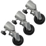 Impact Caster Set for Light Stands with 25mm Tubular Leg Ends (Set of 3)