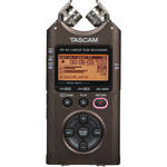 Tascam DR-40 4-Channel / 4-Track Portable Audio Recorder with Adjustable Stereo Microphone (Bronze)
