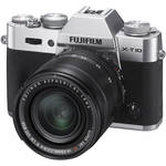 FUJIFILM X-T10 Mirrorless Digital Camera with 18-55mm Lens (Silver)