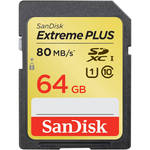 SanDisk 64GB Extreme Plus UHS-I SDXC Memory Card (Class 10)
