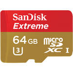 SanDisk 64GB Extreme UHS-I microSDXC Memory Card