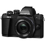 Olympus OM-D E-M10 Mark II Mirrorless Micro Four Thirds Digital Camera with 14-42mm EZ Lens (Black)