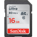 SanDisk 16GB Ultra UHS-I SDHC Memory Card (Class 10)