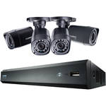 4-Channel 720P HD Network 500GB DVR With 4 720P Cameras