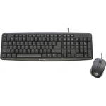 Verbatim Slimline Corded USB Keyboard and Mouse (Black)