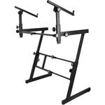 OFFLINE Quiklok QL742 Double Braced Two-Tier Keyboard Stand