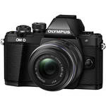 Olympus OM-D E-M10 Mark II Mirrorless Micro Four Thirds Digital Camera with 14-42mm II R Lens (Black)