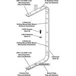 Electro-Voice EVF-UB-WHT U-Bracket for EVF Series Loudspeakers (White)