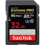 SanDisk 32GB Extreme PRO UHS-I SDHC Memory Card (V30)