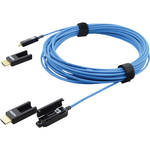 Kramer Plenum-Rated High-Speed Fiber Optic HDMI Cable with Removable Connectors (230')