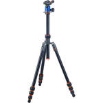 3 Legged Thing Travis Aluminum Travel Tripod with AirHed Neo Ball Head (Blue and Orange)