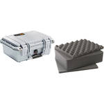 Pelican 1400 Case with Foam (Silver)