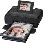 Canon SELPHY CP1200 Wireless Compact Photo Printer with NB-CP2LH Battery Pack (Black)