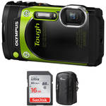 Olympus Stylus TOUGH TG-870 Digital Camera Basic Kit (Green)