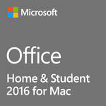 Microsoft Office Home & Student 2016 for Mac (1-User License / Product Key Code / Boxed)