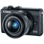 Canon EOS M100 Mirrorless Digital Camera with 15-45mm Lens (Black)
