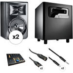 JBL LSR308 - 2-Way Powered Studio Monitor Kit with Subwoofer, Monitor Controller, and Cables