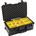 Pelican 1535 AirWD  2017 Wheeled Carry-On Air Case with Dividers (Black)