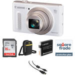 Canon PowerShot SX610 HS Digital Camera Deluxe Kit (White) B&H