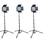 Dracast S-Series LED500 Plus Bi-Color LED 3-Light Kit with NP-F Battery Plates