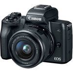 Canon EOS M50 Mirrorless Camera with 15-45mm Lens (Black)