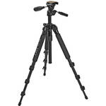 SLIK Pro 340 DX Tripod with SH-705E 3-Way, Pan-and-Tilt Head (Black)