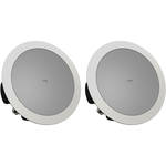 Tannoy CVS 4 MICRO Coaxial In-Ceiling Loudspeaker with Shallow Back Can (Pair, 4", White)