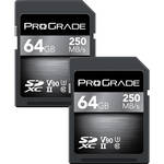 ProGrade Digital 64GB UHS-II SDXC Memory Card (2-Pack)