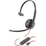 Poly Blackwire 3210 USB Type-C Corded Monaural UC Headset