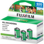 FUJIFILM Fujicolor Superia X-TRA 400 Color Negative Film (35mm Roll Film, 36 Exposures, 3-Pack)