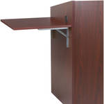 Middle Atlantic L2 Series 21" Flip Shelf (Grained Dark Cherry Melamine)