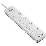 APC Home Office SurgeArrest 12-Outlet Surge Protector with USB Charging (6', 120V, White)