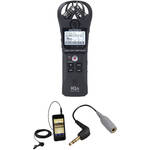 Zoom H1n-VP Portable Digital Recorder Value Pack Black + 32GB microSDHC  Card + Furry Microphone Windscreen