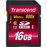 Transcend 16GB SDHC Ultimate 600x Class 10 UHS-I Memory Card
