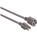 Watson AC Power Extension Cord (14 AWG, Gray, 10')