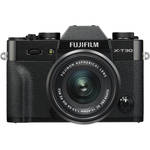 FUJIFILM X-T30 Mirrorless Digital Camera with 15-45mm Lens (Black)