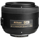 Nikon 35mm f/1.8G AF-S DX Nikkor Lens 2183 B&H Photo