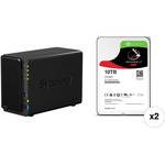 Synology DiskStation 20TB DS216+II 2-Bay NAS Server Kit (2 x
