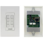 Kramer RC-208 8-Button I/O Control Keypad with Faceplate (White & Black, US Decora Style)