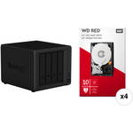 Synology DiskStation 40TB DS918+ 4-Bay NAS Enclosure Kit with WD