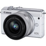 Canon EOS M200 Mirrorless Camera with 15-45mm Lens (White)