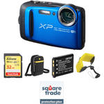 FUJIFILM FinePix XP120 Digital Camera Deluxe Kit (Blue) B&H