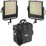 Luxli Timpani 1x1 RGB LED Light Panel (2-Light Travel Kit)